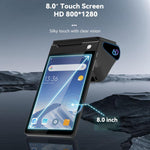 Registratore di cassa POS portatile Android Z108, dispositivo di pagamento con doppio schermo touch e scansione per supermercati e ristoranti., 2.6 inch EU Plug, 3.9 inch EU Plug