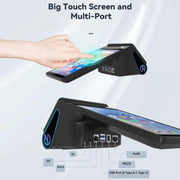 Registratore di cassa POS portatile Android Z108, dispositivo di pagamento con doppio schermo touch e scansione per supermercati e ristoranti., 2.6 inch EU Plug, 3.9 inch EU Plug