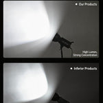 DENGWEI DW150D Lampada video a LED COB da 150 W con emissione continua bilanciata, ideale per studio., EU Plug, US Plug, UK Plug