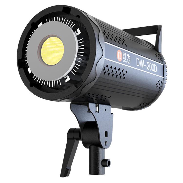 DENGWEI DW200D Luce video a LED COB da 200 W, emissione continua bilanciata luce diurna, lampada da studio, EU Plug, US Plug, UK Plug
