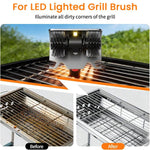 Spazzola elettrica per barbecue con setole dure in acciaio inossidabile, ideale per la pulizia della griglia., Standard, Water Spray