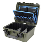 Cassetta degli attrezzi portatile impermeabile e antiurto per riparazioni elettriche, Small Black, Small Green, 440 Black, 440 Green