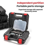 Cassetta degli attrezzi portatile di grande capacità in plastica rinforzata, 41x29.9x11cm, 32.8x26.4x10.3cm, With Cover 28.5x25x8cm, 28.5x25x8cm