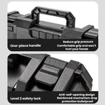 Cassetta degli attrezzi portatile di grande capacità in plastica rinforzata, 41x29.9x11cm, 32.8x26.4x10.3cm, With Cover 28.5x25x8cm, 28.5x25x8cm