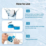 Cartuccia per purificatore d'acqua a carbone attivo, filtro per caraffa d'acqua a bottiglia., 4pcs /Box