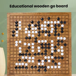 Set da Go con tavola e pietre, contenitore per riporre i pezzi, gioco puzzle educativo Gomoku, MDF Red, Solid Wood
