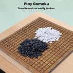 Set da Go con tavola e pietre, contenitore per riporre i pezzi, gioco puzzle educativo Gomoku, MDF Red, Solid Wood