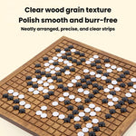 Set da Go con tavola e pietre, contenitore per riporre i pezzi, gioco puzzle educativo Gomoku, MDF Red, Solid Wood