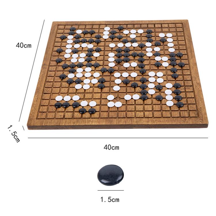 Set da Go con tavola e pietre, contenitore per riporre i pezzi, gioco puzzle educativo Gomoku, MDF Red, Solid Wood