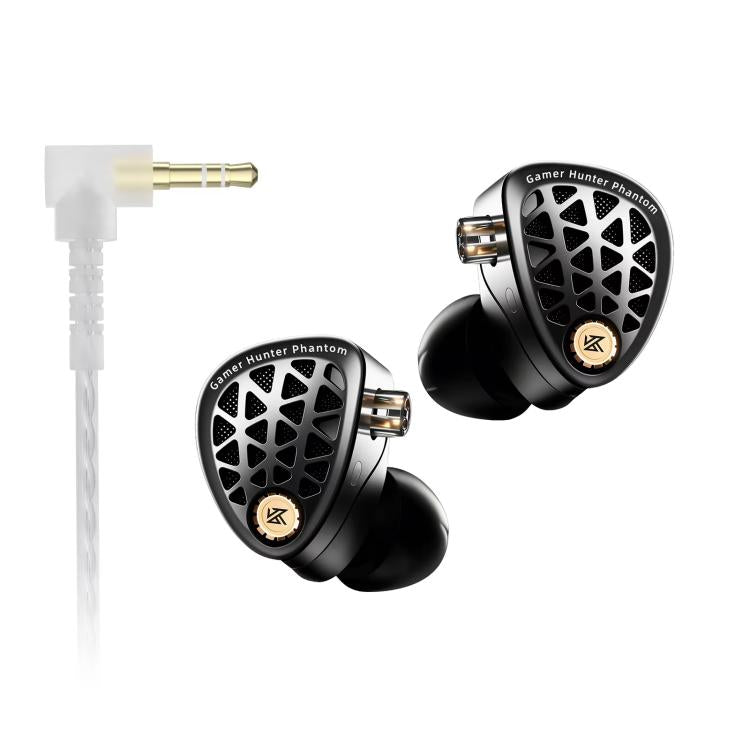 Cuffie da gaming cablate KZ Phantom con audio Hi-Fi da 1,2 m, 3.5mm Standard, 3.5mm With Mic, Type-C Sound Card