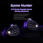 Cuffie da gaming cablate KZ Phantom con audio Hi-Fi da 1,2 m, 3.5mm Standard, 3.5mm With Mic, Type-C Sound Card