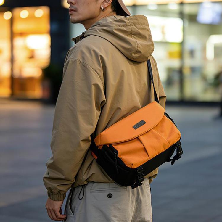 Borsa a tracolla casual di grande capacità Cwatcun D294 per fotocamera reflex digitale., Orange Medium, Black Medium, Black Large