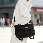 Borsa a tracolla casual di grande capacità Cwatcun D294 per fotocamera reflex digitale., Orange Medium, Black Medium, Black Large
