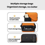 Borsa a tracolla casual di grande capacità Cwatcun D294 per fotocamera reflex digitale., Orange Medium, Black Medium, Black Large