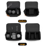 Borsa a tracolla casual di grande capacità Cwatcun D294 per fotocamera reflex digitale., Orange Medium, Black Medium, Black Large