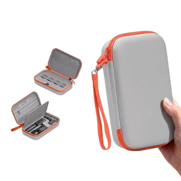 Custodia rigida in pelle PU per DJI Osmo Pocket 4/3 Creator Combo, borsa da viaggio portatile con divisorio.