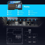 Z100 Registratore di cassa intelligente a doppio schermo con funzione di stampa, dispositivo multifunzione, terminale POS Android per hotel, ristoranti e supermercati, spina europea., 3.95 inch 58mm, 3.95 inch 80mm, 2.6 inch 58mm, 2.6 inch 80mm