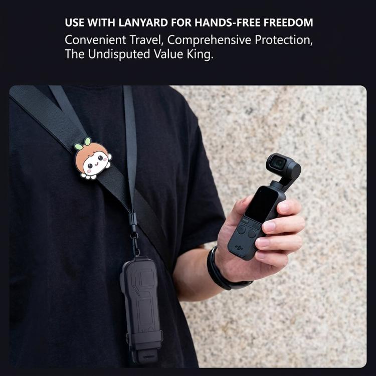 Custodia rigida protettiva per gimbal DJI Osmo Pocket 3 con 3 scomparti integrati per filtri e cover antigraffio.