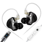 Cuffie da gioco cablate KZ Axas FPS da 1,2 m, 3.5mm Standard White, 3.5mm With Mic White, Type-C Sound Card White, 3.5mm Standard Black, 3.5mm With Mic Black, Type-C Sound Card Black