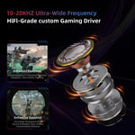 Cuffie da gioco cablate KZ Axas FPS da 1,2 m, 3.5mm Standard White, 3.5mm With Mic White, Type-C Sound Card White, 3.5mm Standard Black, 3.5mm With Mic Black, Type-C Sound Card Black