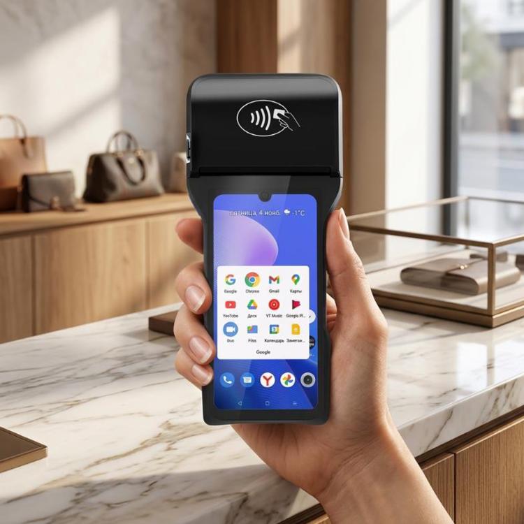 Terminale POS mobile portatile, intelligente terminale di pagamento Android per ristoranti e parcheggi., Z93