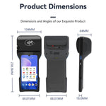 Terminale POS mobile portatile, intelligente terminale di pagamento Android per ristoranti e parcheggi., Z93