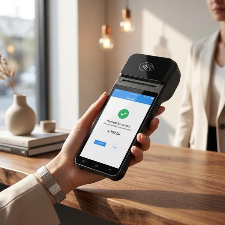 Registratore di cassa mobile intelligente con stampa termica delle ricevute, terminale POS multipagamento, Z92
