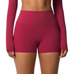 Pantaloncini da fitness/yoga a vita alta, aderenti, con interno spazzolato su entrambi i lati., L