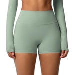 Pantaloncini da fitness/yoga a vita alta, aderenti, con interno spazzolato su entrambi i lati., XL