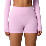 Pantaloncini da fitness/yoga a vita alta, aderenti, con interno spazzolato su entrambi i lati., XL
