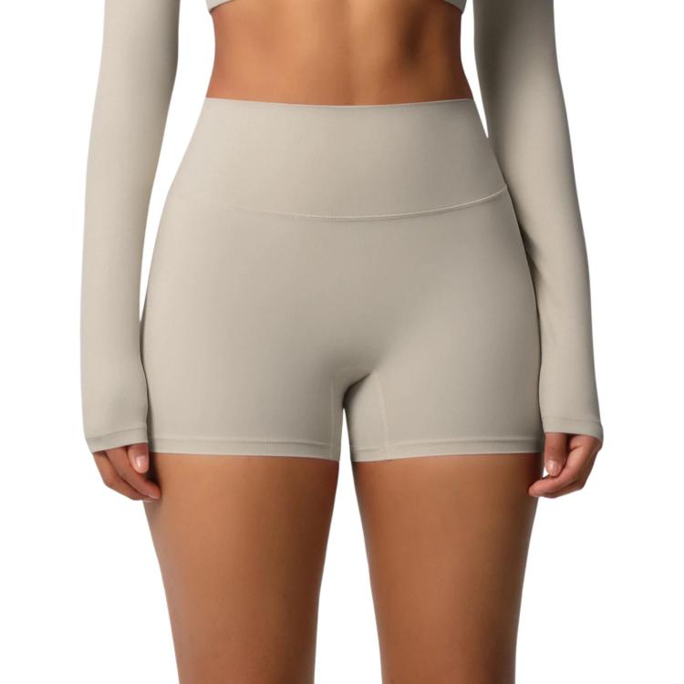 Pantaloncini da fitness/yoga a vita alta, aderenti, con interno spazzolato su entrambi i lati., XL