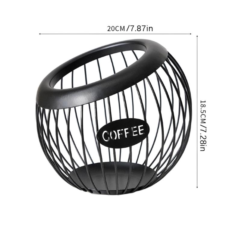 Espositore aperto per capsule di caffè, supporto da banco per bar e caffetteria.