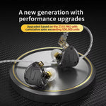 Auricolari cablati KZ-ZS10 PRO X con 10 driver dinamici e armatura bilanciata, cavo da 1,2 m., Without Mic, With Mic
