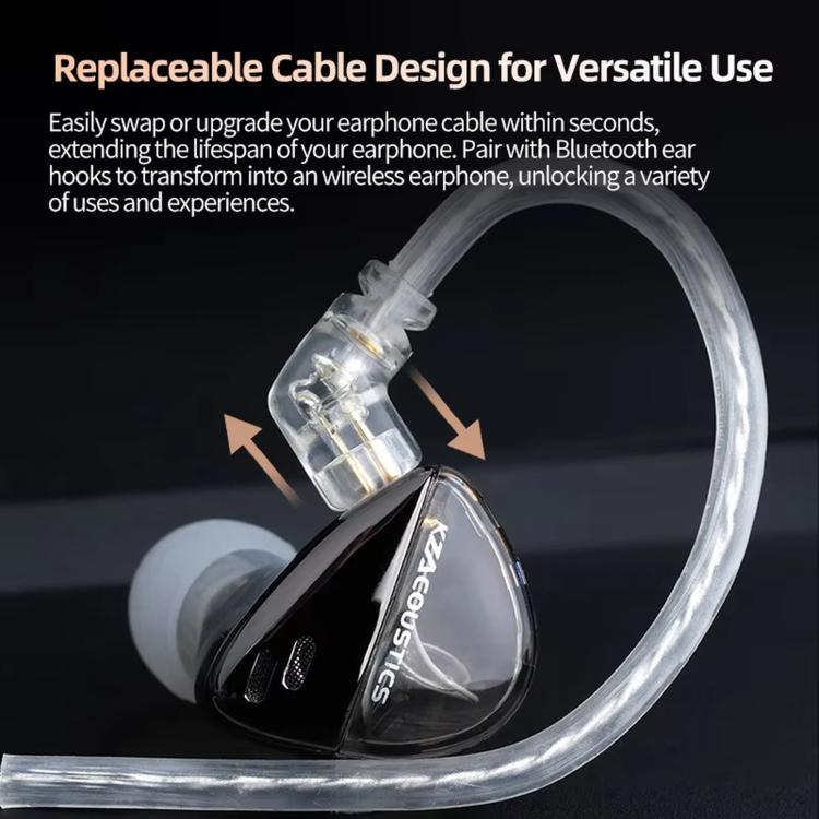 Auricolari in-ear dinamici Hi-Fi a banda ultralarga KZ X Angelears Libra con cavo da 1,2 m, Black Balanced Standard, Black Balanced With Mic, Black High-Resolution Standard, Black High-Resolution With Mic, Silver X Edition Standard                     ...