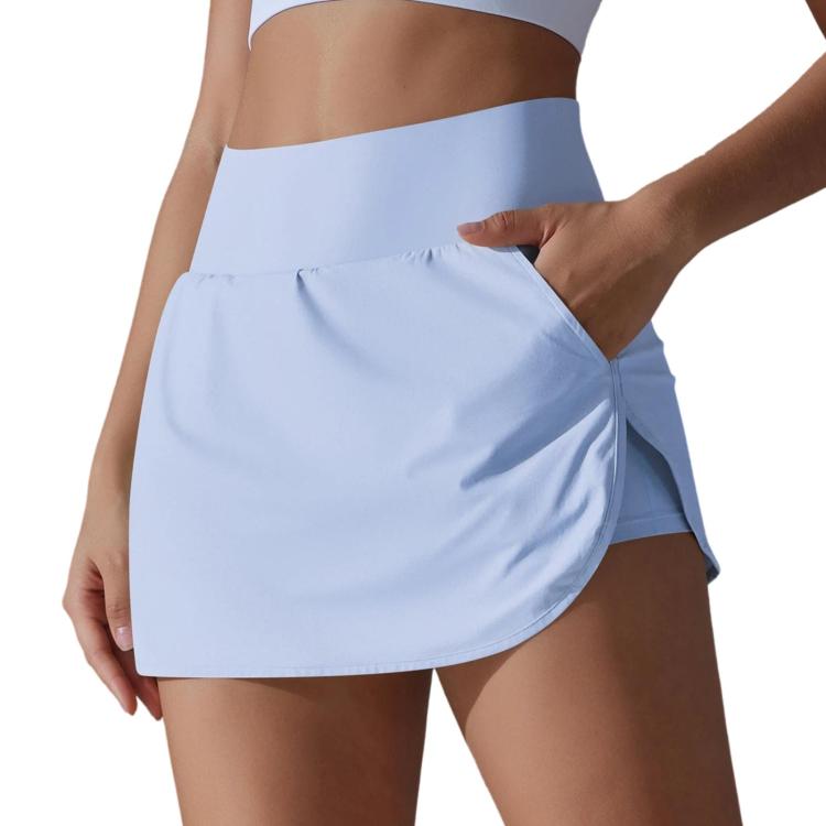 Gonna da tennis a due pezzi a vita alta e aderente con tasche posteriori, S, M, L