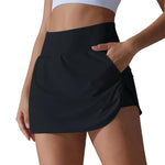 Gonna da tennis a due pezzi a vita alta e aderente con tasche posteriori, S, M, L