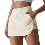 Gonna da tennis a due pezzi a vita alta e aderente con tasche posteriori, S, M, L