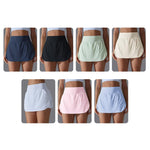 Gonna da tennis a due pezzi a vita alta e aderente con tasche posteriori, S, M, L