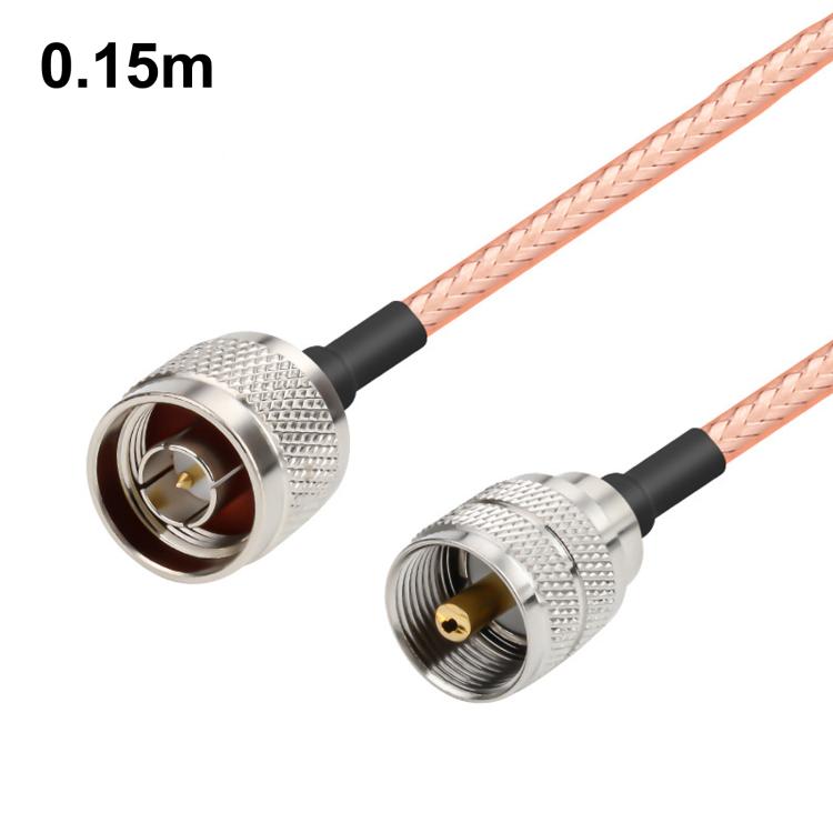 Cavo di prolunga RG316 da UHF maschio a N maschio, cavo coassiale RF, 0.1m, 0.15m, 0.3m, 1m, 2m, 3m, 5m