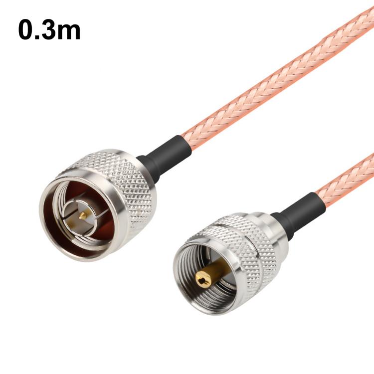 Cavo di prolunga RG316 da UHF maschio a N maschio, cavo coassiale RF, 0.1m, 0.15m, 0.3m, 1m, 2m, 3m, 5m