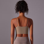 Reggiseno sportivo/canotta fitness in nylon con coppe semi-fisse per allenamento ad alta intensità, S, M