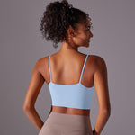 Reggiseno sportivo/canotta fitness in nylon con coppe semi-fisse per allenamento ad alta intensità, L, XL