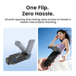 Custodia protettiva monoblocco aMagisn per DJI Osmo Pocket 4, cover rigida in ABS resistente agli urti con scomparto magnetico integrato per il filtro.