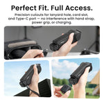 Custodia protettiva monoblocco aMagisn per DJI Osmo Pocket 4, cover rigida in ABS resistente agli urti con scomparto magnetico integrato per il filtro.