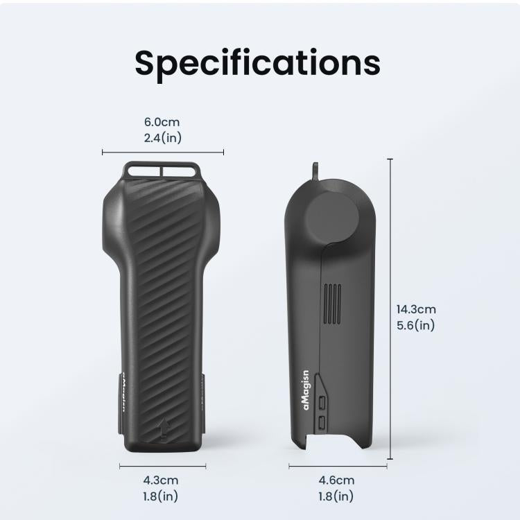 Custodia protettiva monoblocco aMagisn per DJI Osmo Pocket 4, cover rigida in ABS resistente agli urti con scomparto magnetico integrato per il filtro.