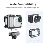 Supporto magnetico in metallo a sgancio rapido, girevole a 360 gradi, con filettatura da 1/4 di pollice e base a 2 punte, per Insta360 GO Ultra AMagisn., For Insta360 GO Ultra