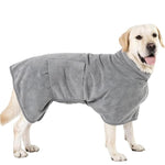 Accappatoio assorbente a copertura totale per animali domestici, traspirante e ad asciugatura rapida, adatto a tutte le stagioni per cani e gatti., XS, S, M, L
