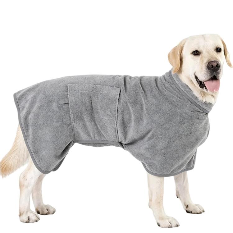 Accappatoio assorbente a copertura totale per animali domestici, traspirante e ad asciugatura rapida, adatto a tutte le stagioni per cani e gatti., XS, S, M, L