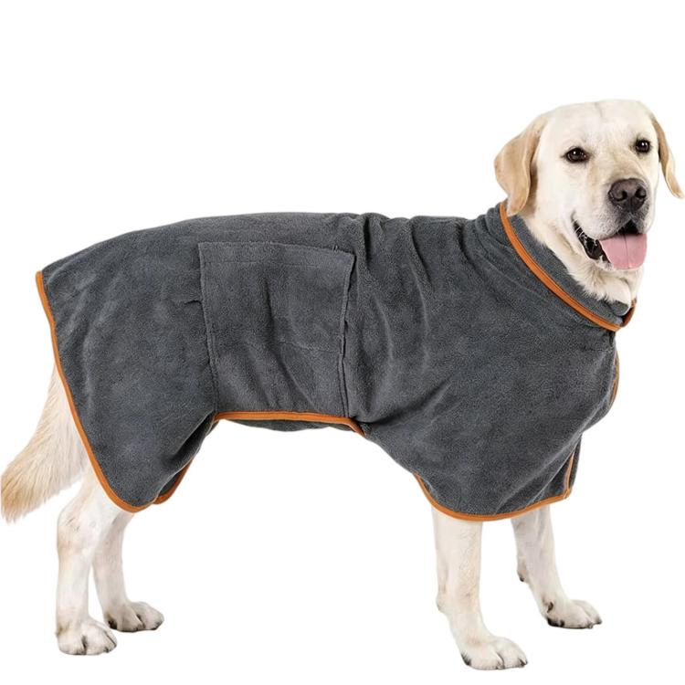 Accappatoio assorbente a copertura totale per animali domestici, traspirante e ad asciugatura rapida, adatto a tutte le stagioni per cani e gatti., XS, S, M, L