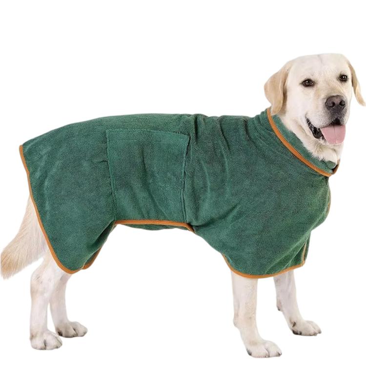 Accappatoio assorbente a copertura totale per animali domestici, traspirante e ad asciugatura rapida, adatto a tutte le stagioni per cani e gatti., XL